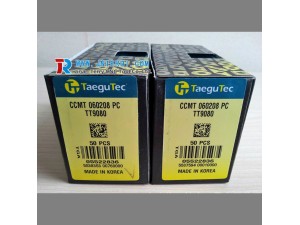 Place of Origin: Korea
Brand Name: Taegutec
Model Number: All model 
Material: Tungsten carbide insert
Usage:  Turning Tool 
Color:yellow/black/grey
Hardness: 60-350 
Coating: PVD/CVD 
Price: More competitive 
Delivery: Within 7-15days
